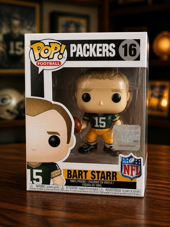 Funko Other - Funko Pop! Football Packers #16 Bart Starr Vinyl Figure - Green & Gold